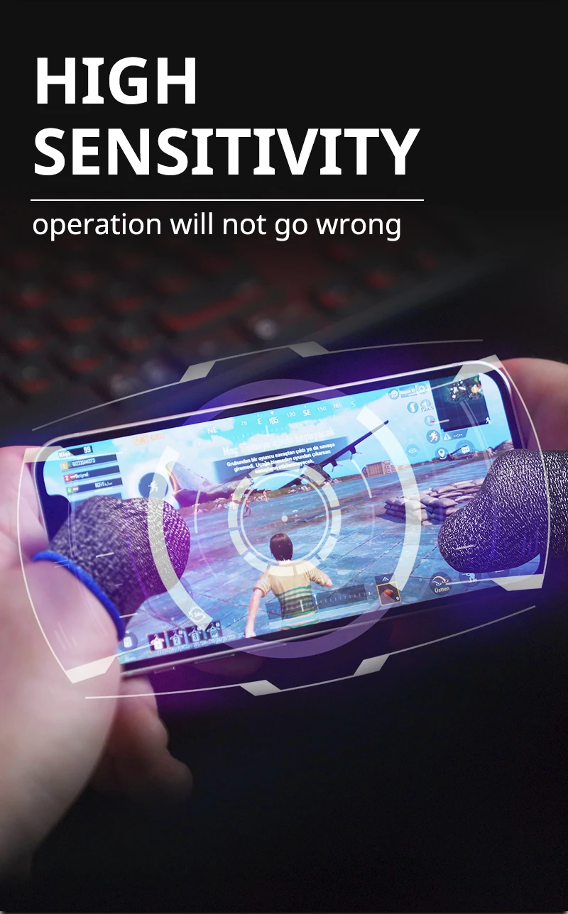 10–20 Paar Gaming-Fingerspitzenhandschuhe für PUBG Mobile Games, Touchscreen-Fingerabdeckung, schweißfest, rutschfest, Touchscreen-Fingerhandschuhe – Detail 7