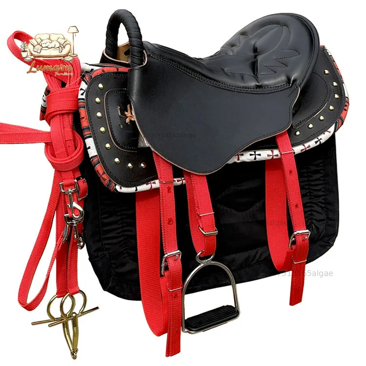 Features Tourist Saddle Discount Promotion New Armrest Pure Leather Saddle Complete Set of Saddles Full Set of Leather B