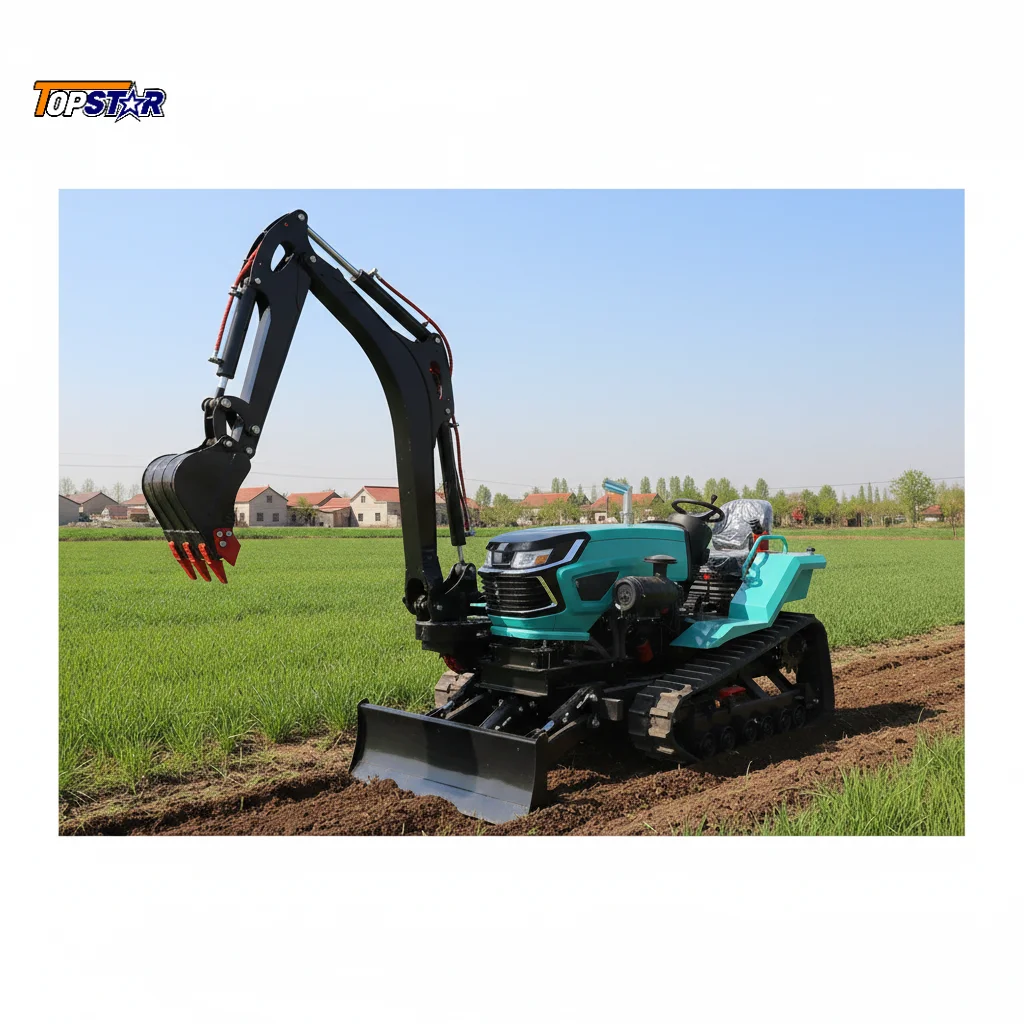 

35HP Diesel Crawler Utility Tractor EPA CE Certified Multifunctional For Farm Plowing Digging Pushing