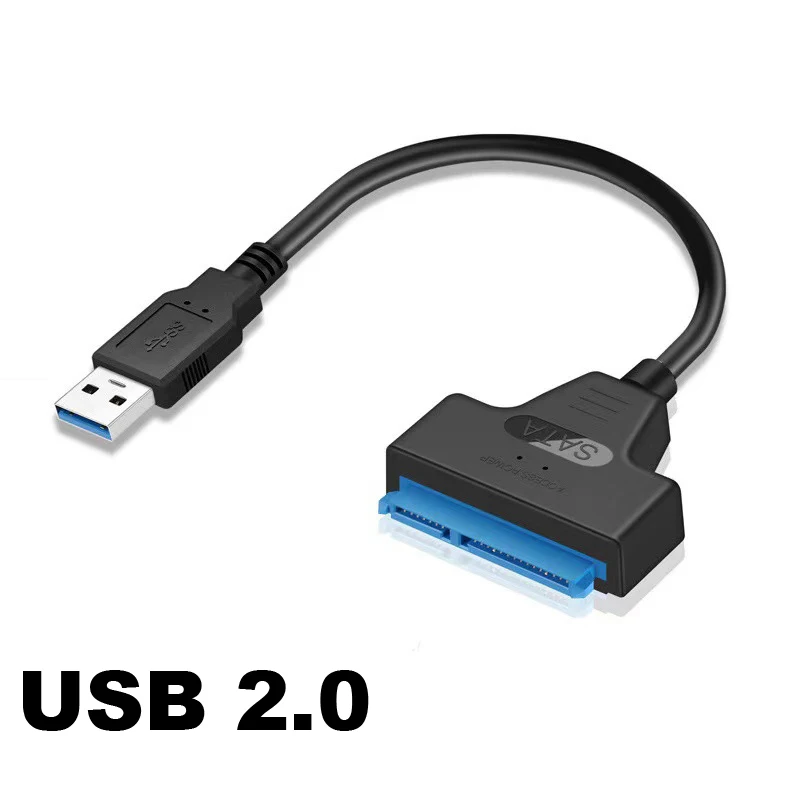 USB 3.0 TO SATA Adapter 6 Gbps Support 2.5 Inches External HDD SSD Hard Drive 22 Pin Sata III Cable For Computer Laptop