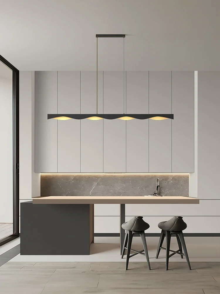 Wave strip design sense light luxury bar table Italian high-end lamps