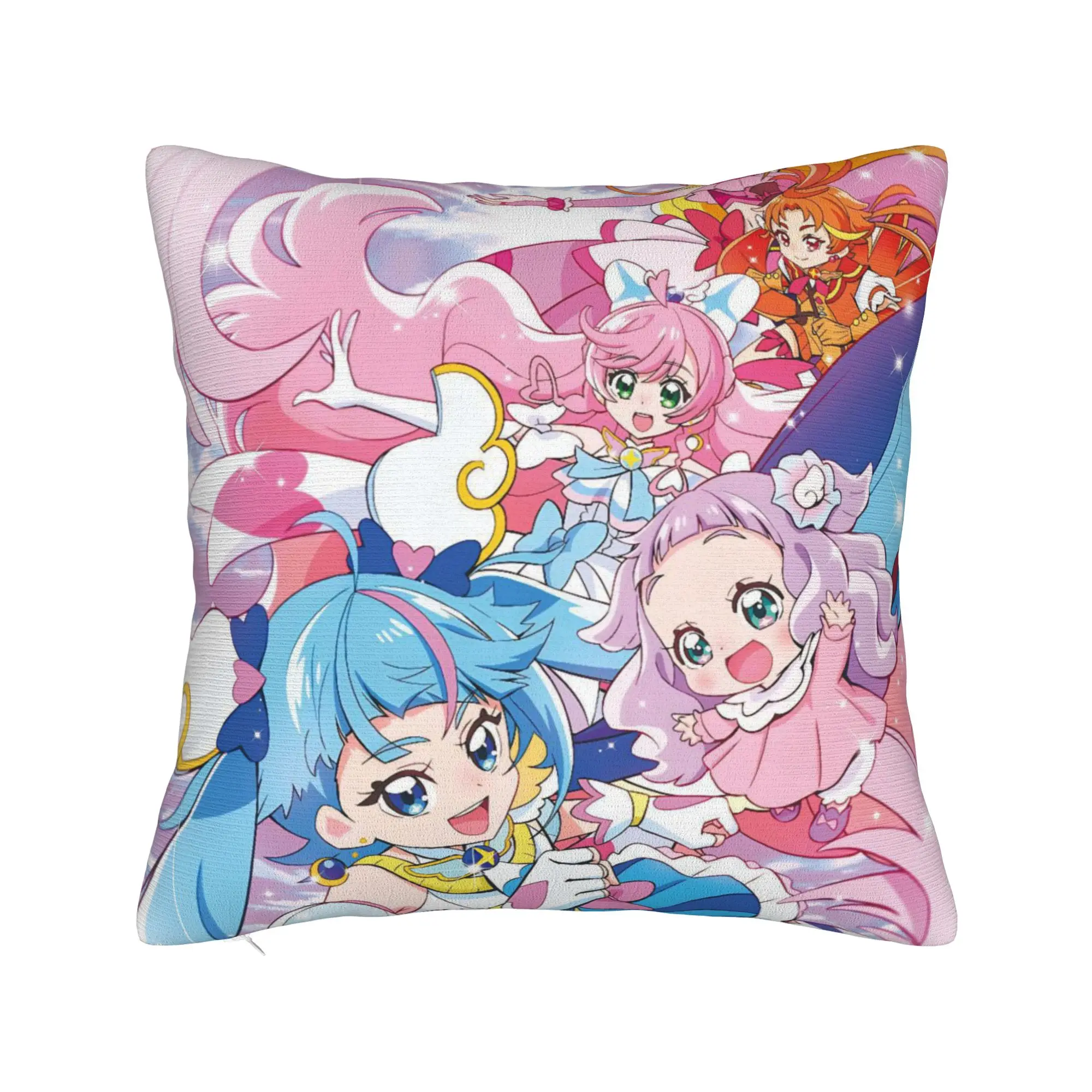 Soaring Sky Pretty Cure Pillow Covers Merchandise Printed Cushion Cover Decorative  Throw Pillow Case Cover Home Multi Size