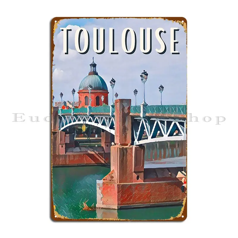 Toulouse Vintage Photo Metal Signs Club Kitchen Designing Design Kitchen Tin Sign Poster