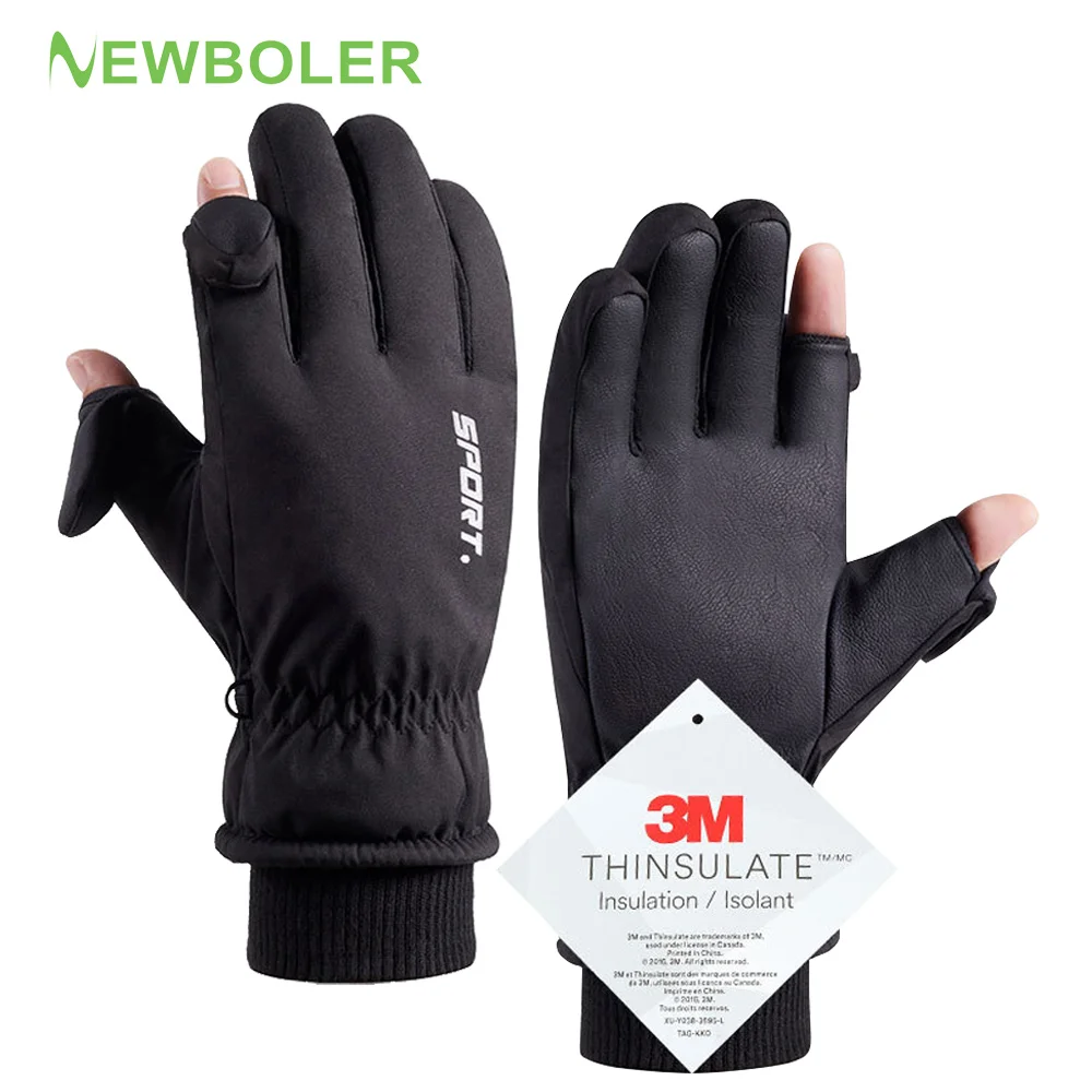 Outdoor Winter Cycling Gloves Touch Screen Motorcycle Gloves Windproof Sports Riding Ski Gloves Waterproof Running Gloves