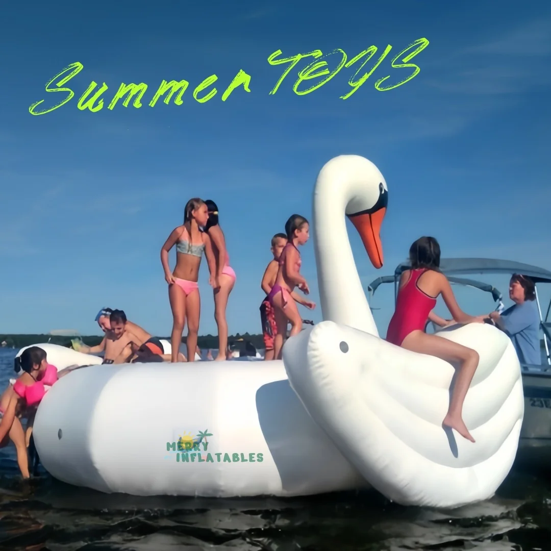 

Водяной буксируемый гигантский лебедь, водный батут, плавающий озеро, бассейн, водные горки с батутом, высокопрочный брезент из ПВХ