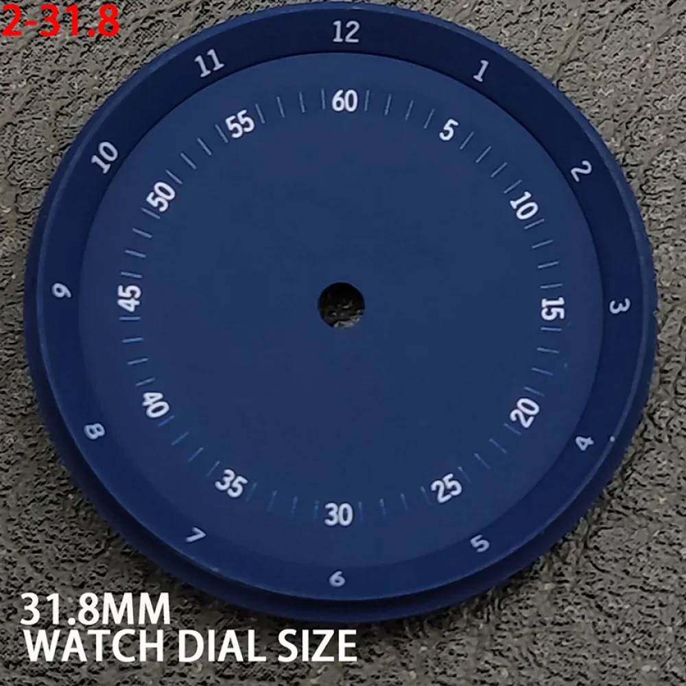 Quadrante dell'orologio da 31.8MM nessun accessorio luminoso per la modifica della letteratura resistente all'acqua per il movimento NH35