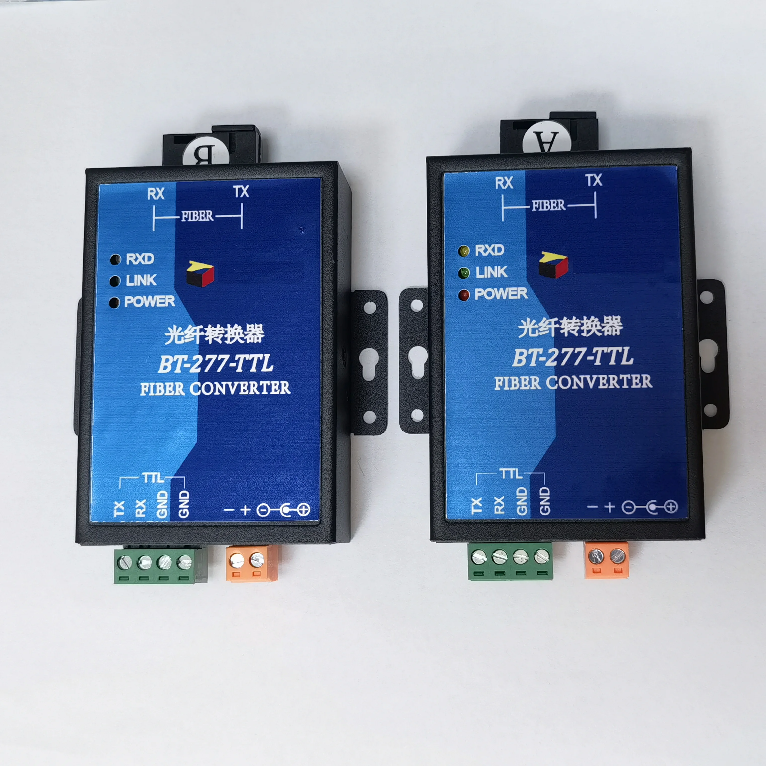 1 piece RS232/485/422/TTL optical modem TTL to fiber single-mode professional data RS-232/TTL/fiber converter TTL level to fiber