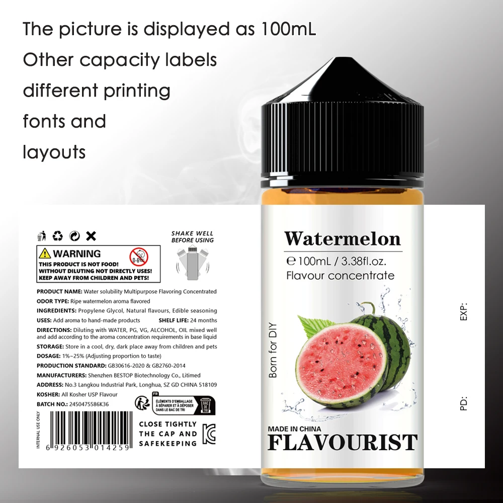 FLAVOURIST Ripe Watermelon aroma flavor Water solubility Natural flavors Concentrate flavor manufacturer