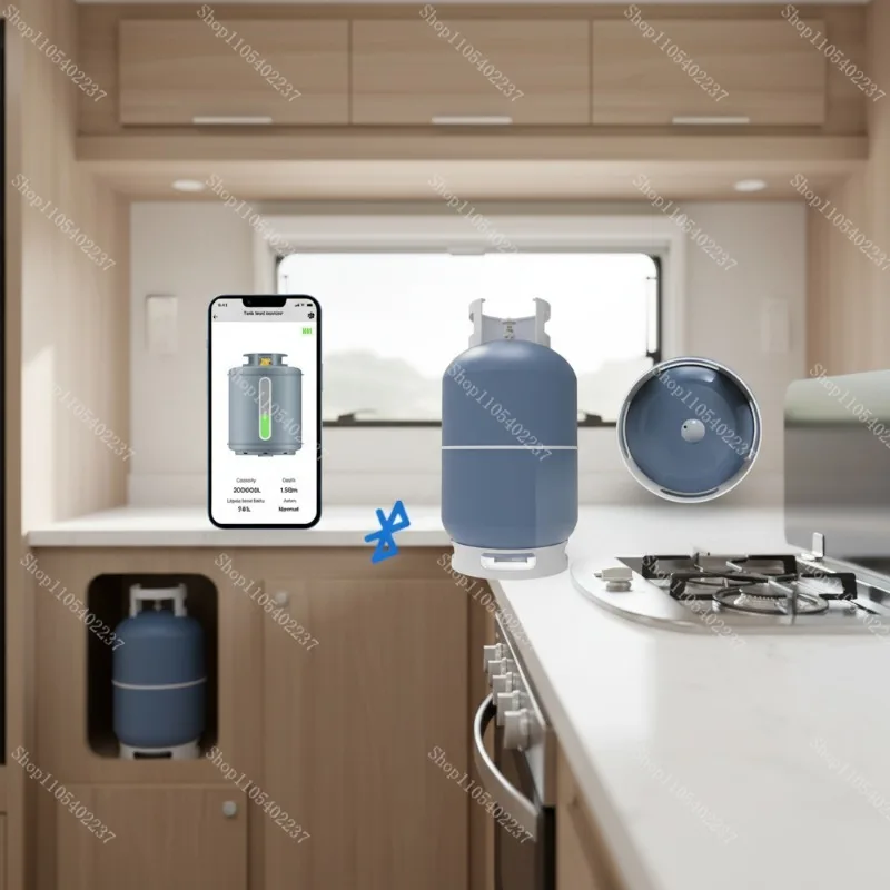 LPG2412-BT Application Methane Natural Gas Tank Liquid Level Detection Bluetooth Connected Battery Outdoor BBQ RV Kitchen