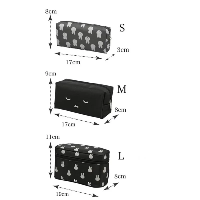 Miffy Kawaii Rabbit Make-up-Tasche für Reisen, tragbare Hand-Aufbewahrungstasche, Toilettenartikel, Klassifizierungstasche, Geschenk, Spielzeug für Mädchen