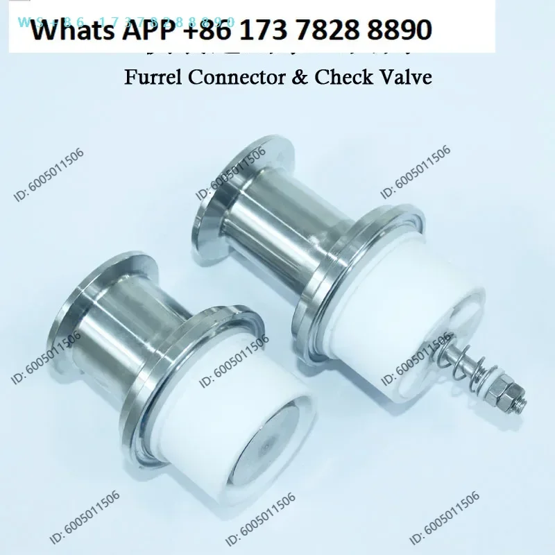 Filling machine quick installation check valve accessories SUS304 water inlet and outlet installation connector 64mm-50.5mm