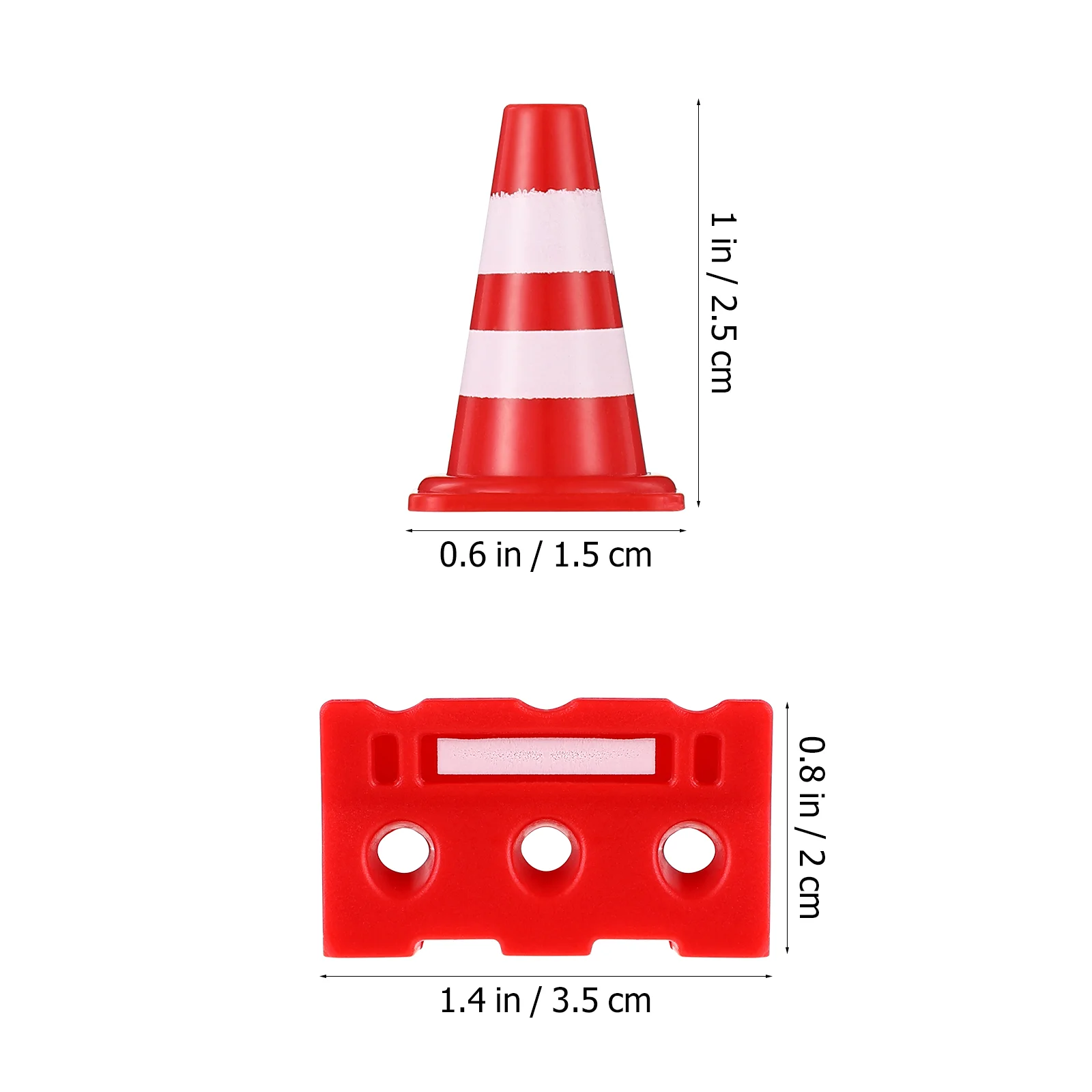 24 Pcs Sign Road Barricade Toy Traffic Cones Toys DIY Ornaments Puzzle and Signs Educational Learning Miniature Child