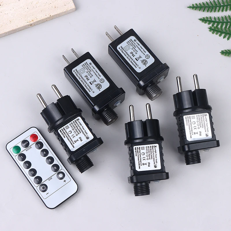 EU US UK Plug AC 220V 110V To 31VDC 6W 24V 5V Transformer Plug Power Supply IP44 8Modes LED Lamp Driver Switch Adapter