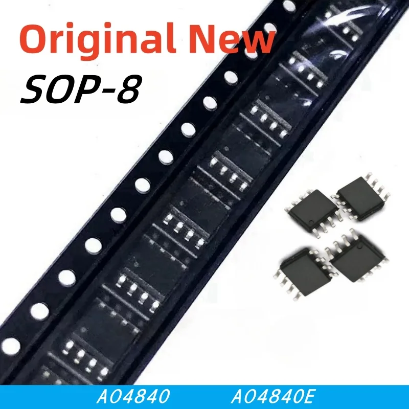 (10PCS) AO4840E Dual N-MOS SOP-8 40V 6A 28mΩ@10V, High Efficiency Motor Driver EU/RU