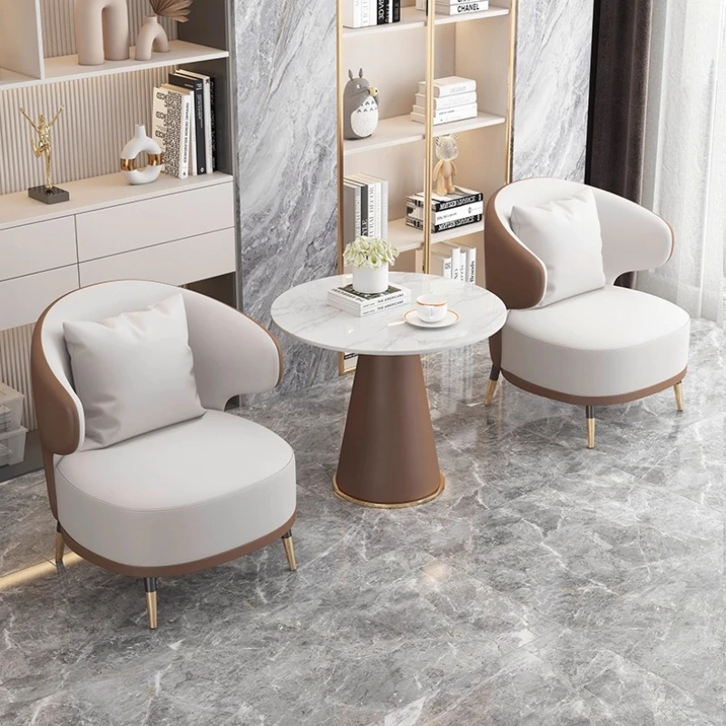 

Negotiate high-end the combination of reception tables and chairs hotel shopping malls chairs lobby meeting sofas leisure