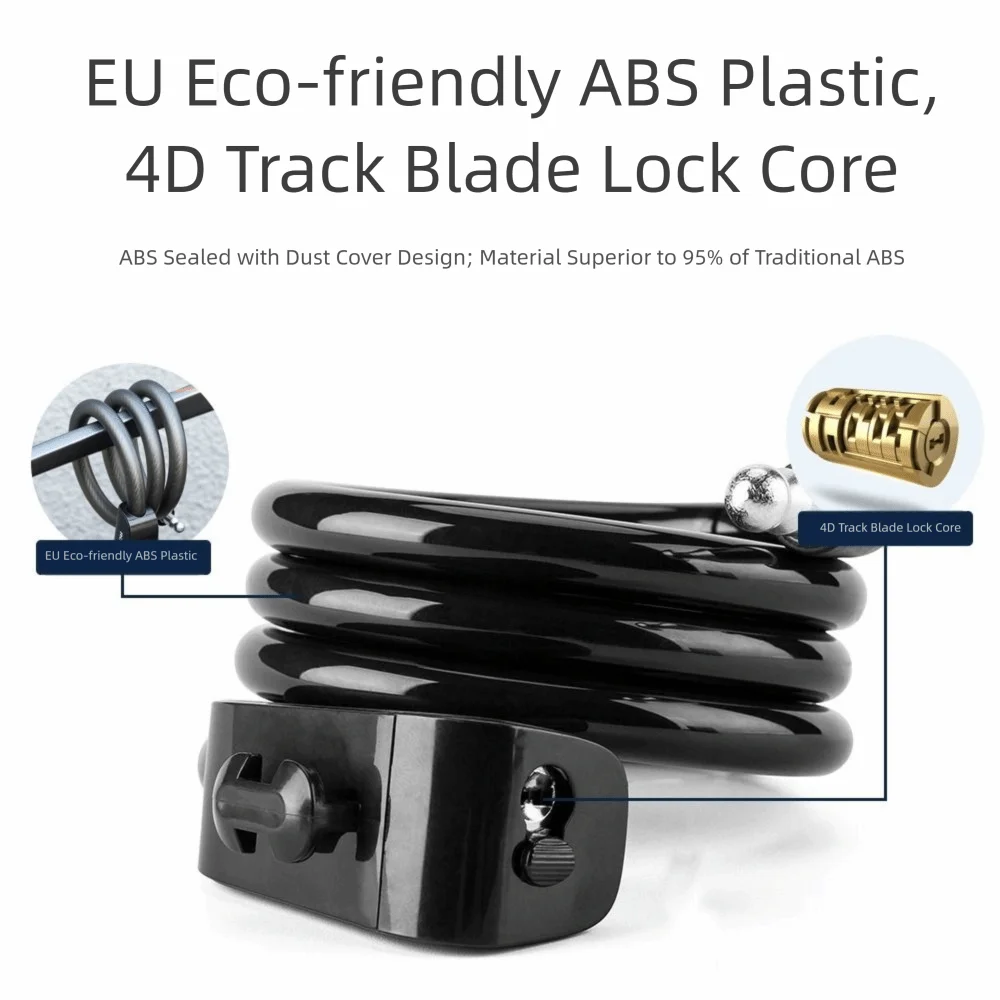 

Ring Lock Steel Wire Bicycle Cable Lock Portable With Keys Security Lock Multicolor High Security Bike Accessories Scooter