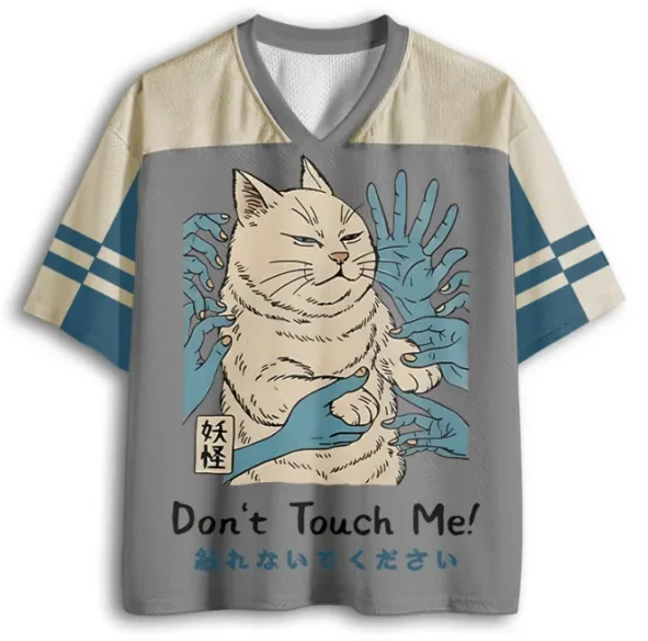Japanese Ukiyo-e Monster Cold/fierce Cat 3D Printed Quick-drying Men's V-neck T-shirt Family Clothing Streetwear Boys Clothes