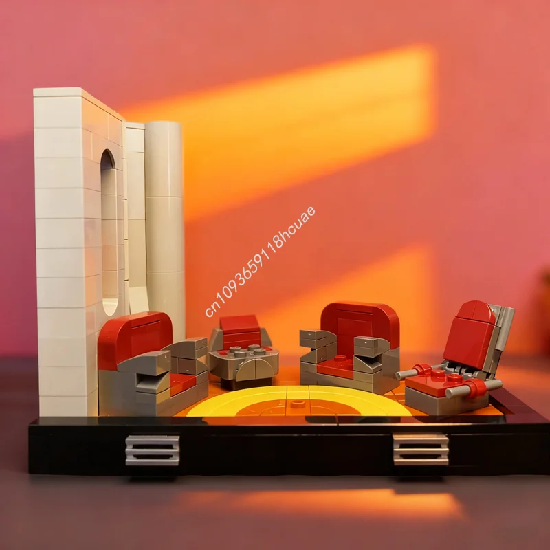 571 قطعة MOC غرف المجلس العالي Diorama نموذج اللبنات لعبة العمارة لتقوم بها بنفسك هدية الكريسماس الإبداعية الطوب الاطفال عيد ميلاد #1