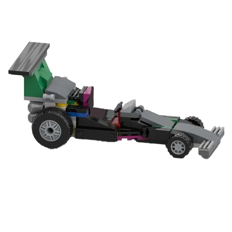 

96 шт. MOC компактный зеленый гоночный автомобиль модульные строительные блоки модель для образования детей DIY сборка игрушки подарки на Рождество и день рождения