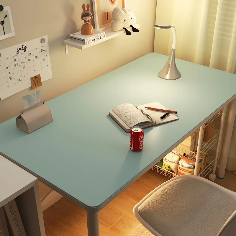 Leather Waterproof Table Pad Tablecloth Creative Office Study Desk Pad Rubber Non Slip Mat Ring Protection Eye Tablecloth