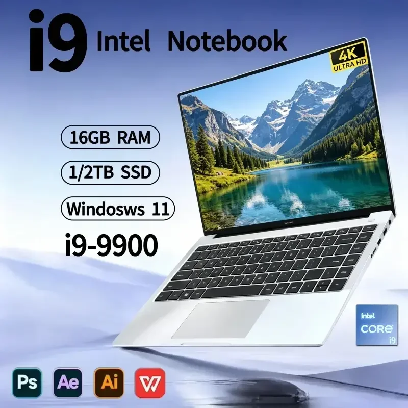 Ultra Slim Windows 11 Laptop Computer 15.6