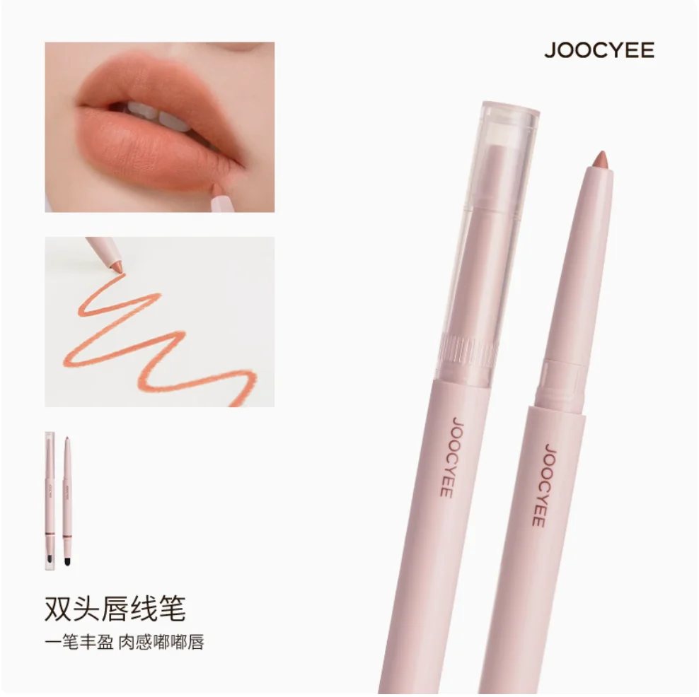 JOOCYEE Matita per labbra doppia con pennello Jessential Series Trucco per labbra Cosmetico per trucco impermeabile