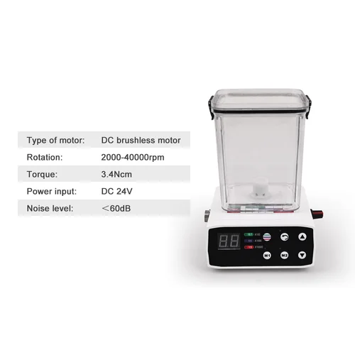 Imagen 2 del producto Micromotor eléctrico sin escobillas LED Dental con tanque de agua, pulverizador interno, 2/4 agujeros, apto para pieza de mano 1:1/1:5/16:1, herramientas de odontología