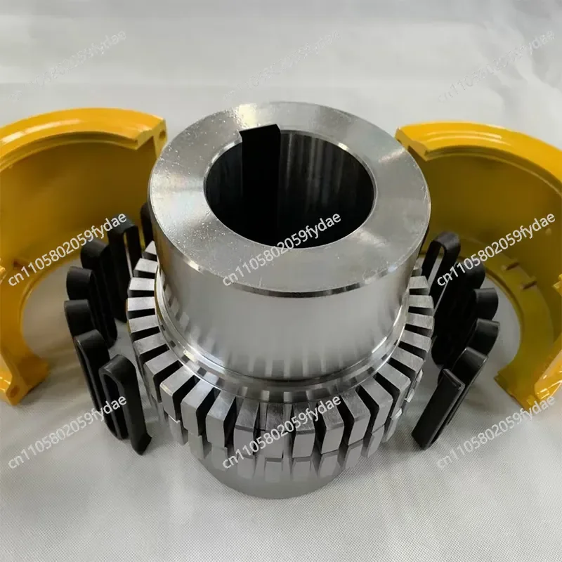 New Snake Spring Coupling JS Serpentine Type Spring Shell Backrest Wheel Large Torque Elastic 45 Steel Type Snake Spring Couplin