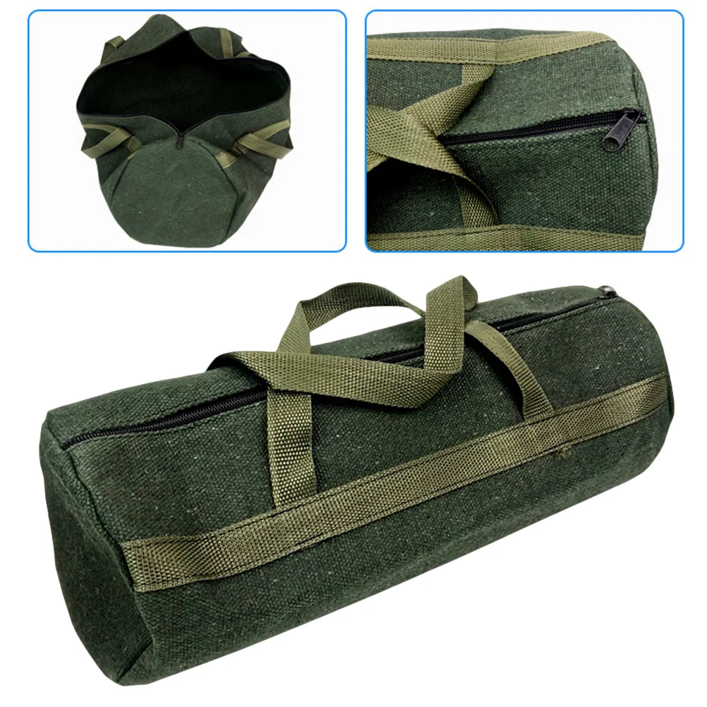 

Car Repair Tool Bag Large Capacity Thickened Canvas Auto Tool Storage Bag Heavy Duty Portable Organizer 35x13cm