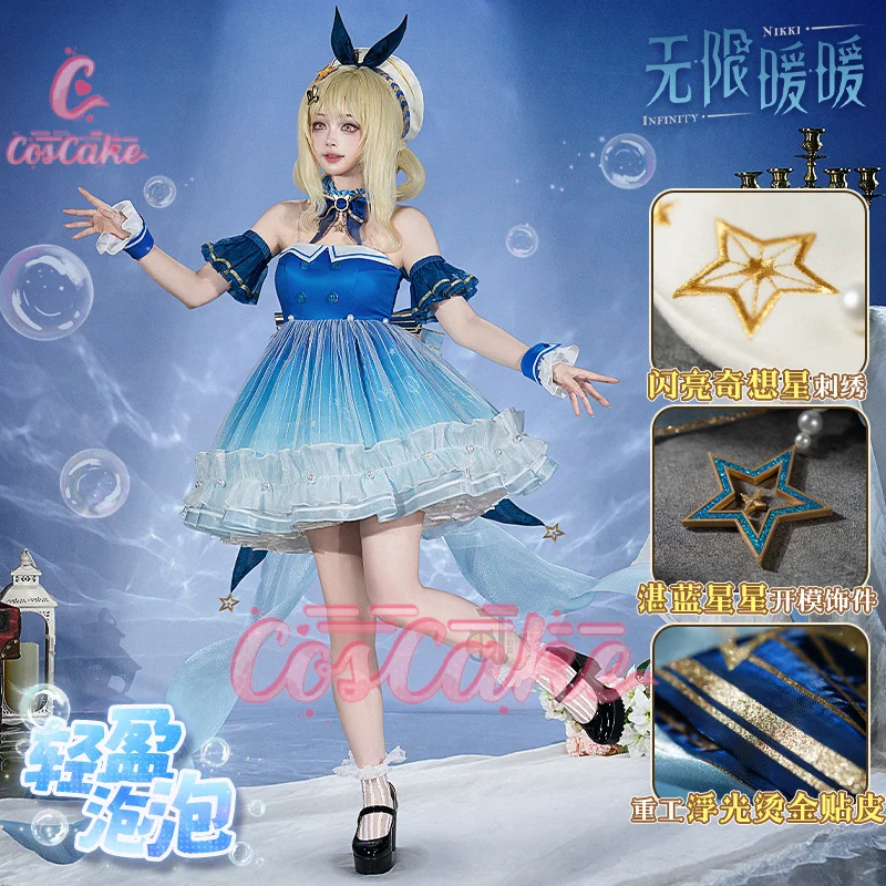 

Infinity Nikki Cosplay Costume Light Bubble Uniform Halloween Carnival Party Christmas Play Role Clothes Clothing for Women