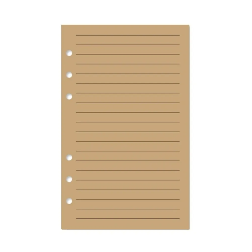 80 fogli A5 A6 A7 fogli sciolti ricarica carta fodera griglia reticolo vuoto connell cancelleria ricarica interna carta raccoglitore a spirale