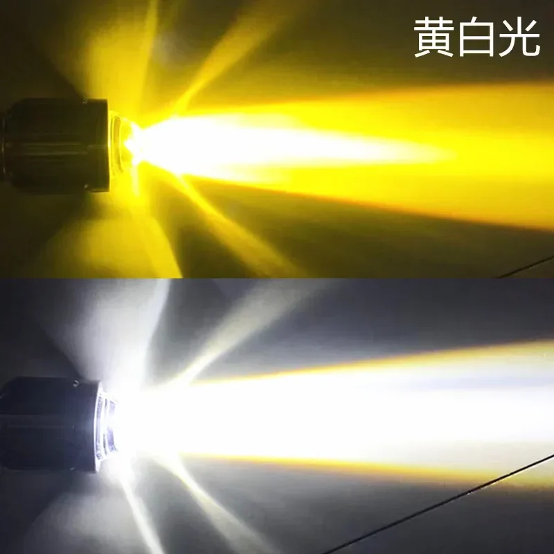 H6 H4 LED دراجة نارية المصابيح الأمامية 3570 CSP عدسة أبيض أبيض مرحبا لو شعاع الضباب مصباح العالمي مصباح قيادة سكوتر الملحقات