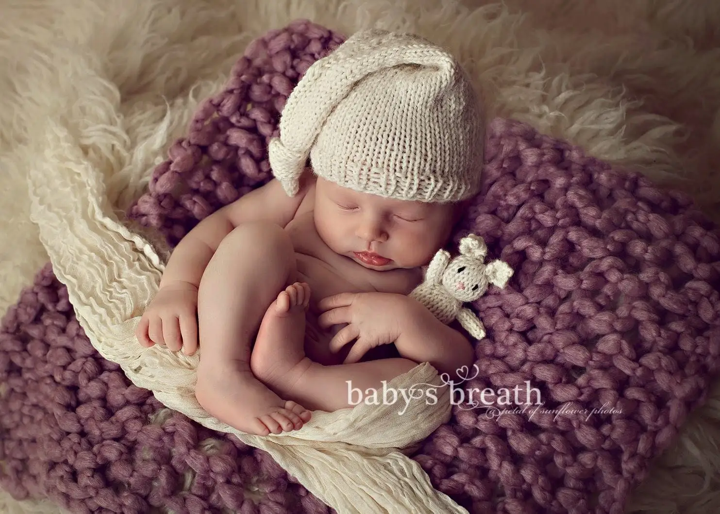 Cream-Colored Cheese Cloth Baby Swaddle, Cheese Cloth Newborn Photography