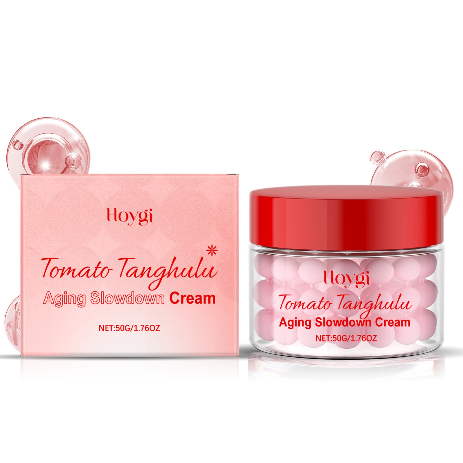 

Tomato Tanghulu Aging Slowdown Cream - 50g Antioxidant-Rich Anti-Aging Face Cream with Lycopene