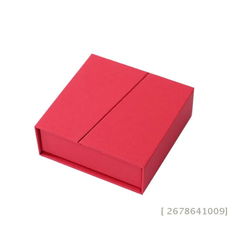 صندوق مجوهرات مغناطيسي مزدوج الفتح مكون من قطعة واحدة، صندوق تغليف ملحقات ممتاز، علبة هدايا مجوهرات متخصصة [YY33]