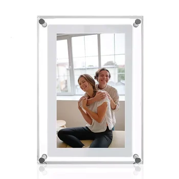 Acrylic Digital Photo Frame 5/7 Inch 1000mAh Vertical Display IPS Screen 2G Memory…