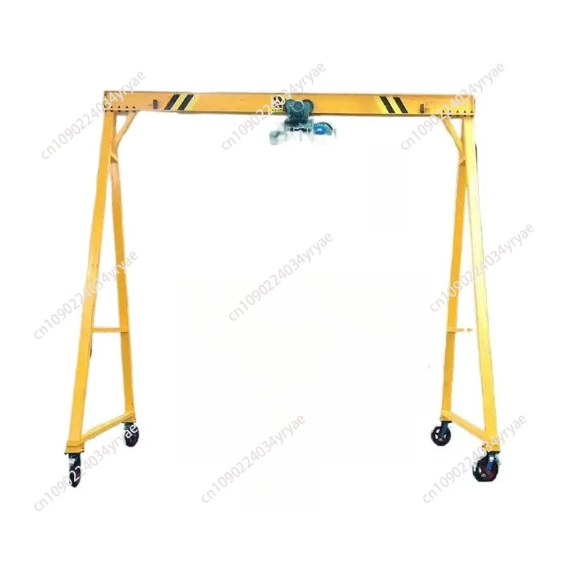 

4 Wheels Mini Workshop Gantry Crane Frame Mobile Simple Compact Gantry Crane