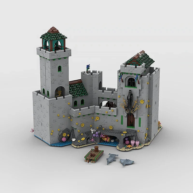 Moc ビルディングブロック灯台要塞テクノロジーモジュラーレンガモデルギフトクリスマスおもちゃ DIY セット組み立て