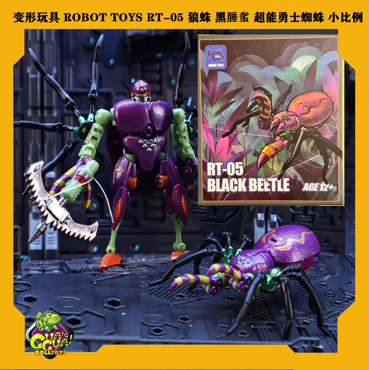 

В наличии: Робот-игрушка RT-05 Tarantulas Black Widow Beast Wars Spider, 7,5 см, маленькая трансформирующаяся фигурка