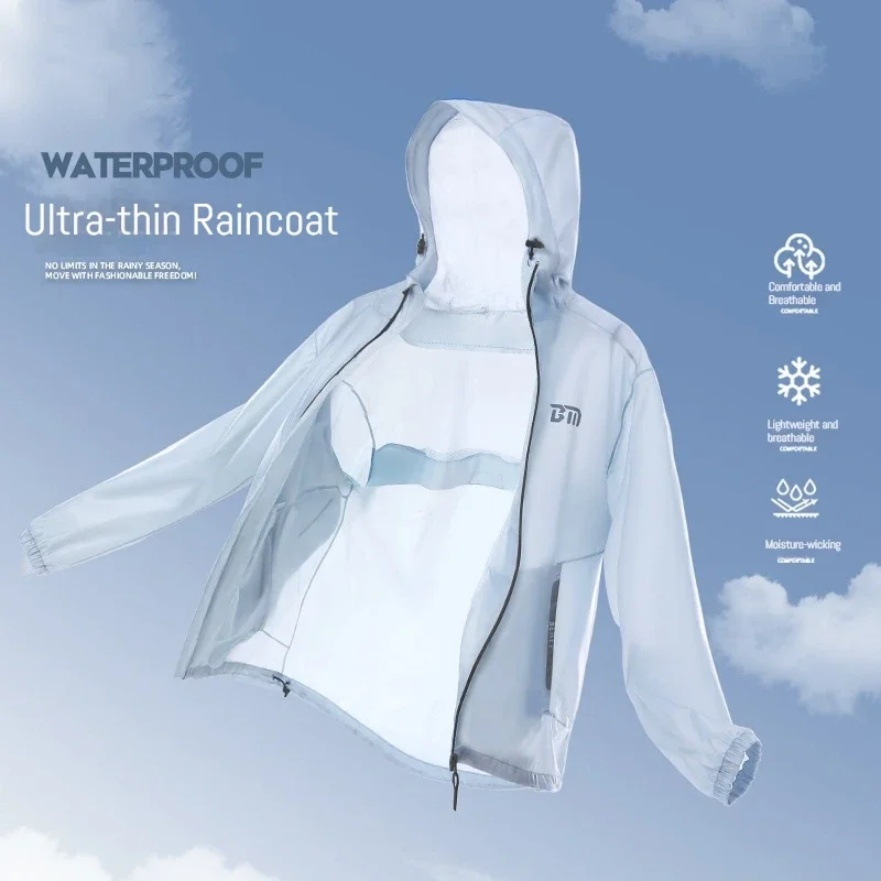 One Piece Coat Raincoat Outdoor Lightweight Split Type Men's Motorcycle Riding Raincoat for Rainstorm Prevention