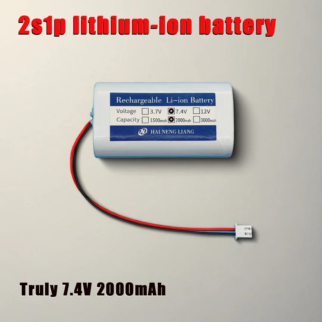NEW Lithium-ion Battery  7.4V Battery 18650 Pack 2S1P with SM/XH2.54 Plug 2000-3000mah Rechargeable Battery + PCB