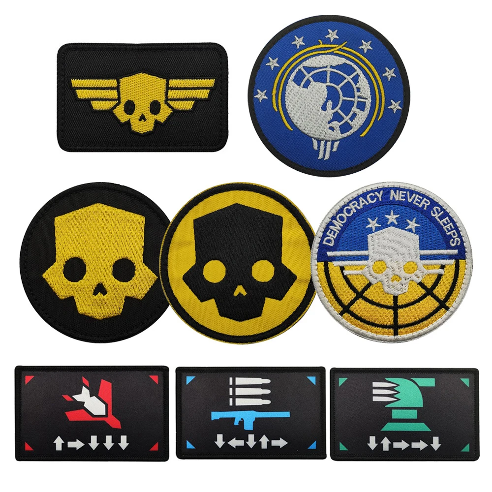 Parche táctico Hell Underwater Warrior Game – Bordado con velcro - imagen 3