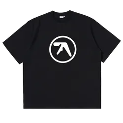 2024 Tshirt da uomo in stile coreano Cotton Aphex Twin Y2k Streetwear Graphic coreano Fashion Print Harajuku Vintage top Tees oversize