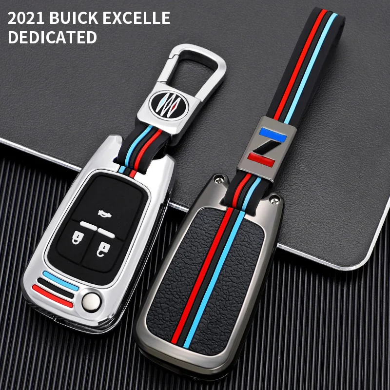 

Leather Zinc Alloy Car Key Case Keys Full Cover Protection Shell Bag For Buick Excelle Verano Regal Lacrosse Encore GC Insignia