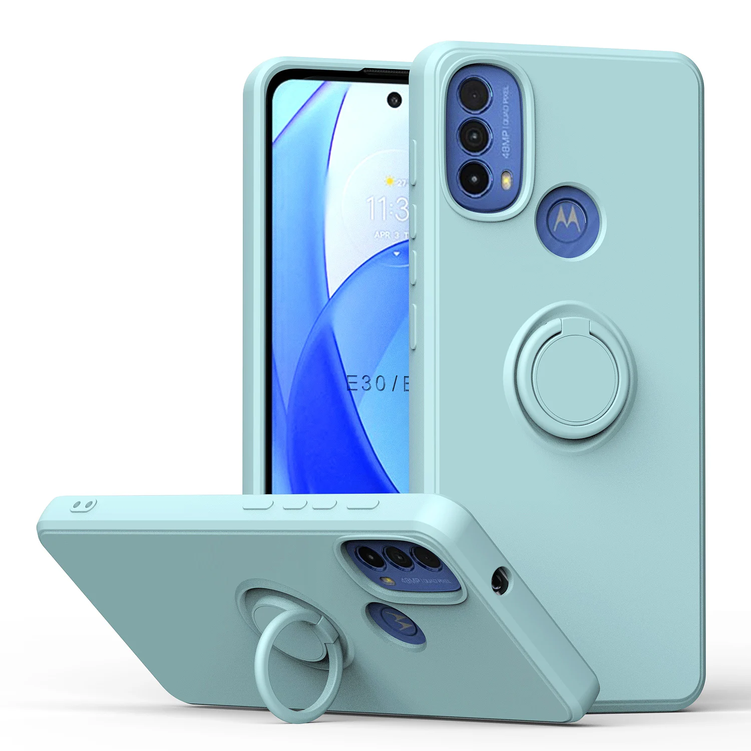 Case for Motorola Moto G9 Plus G9 Power G9 Play Moto One Fusion G60S G60 E30 E40 Luxury Magnetic Ring Holder Cover with lanyard