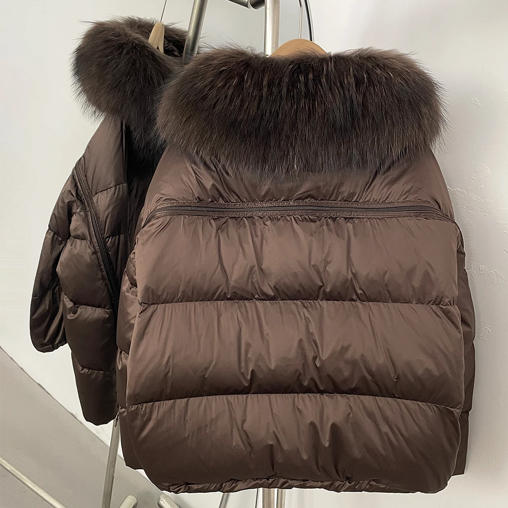 OFTBUY معطف الفرو النسائي الكوري Dongdaemun ملابس عالية الجودة الفراء الحقيقي الجديد في المعاطف والسترات Manteau فام 2026 أسفل سترة #5