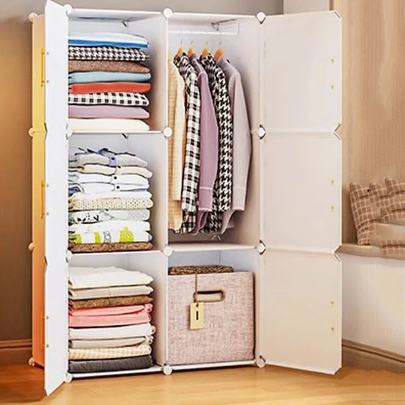 

Space Saving Cube Wardrobe Shelf Organizer Jewelry Fabric Modern Nordic Foldable Clothes Closet Cheap Muebles Trendy Furniture