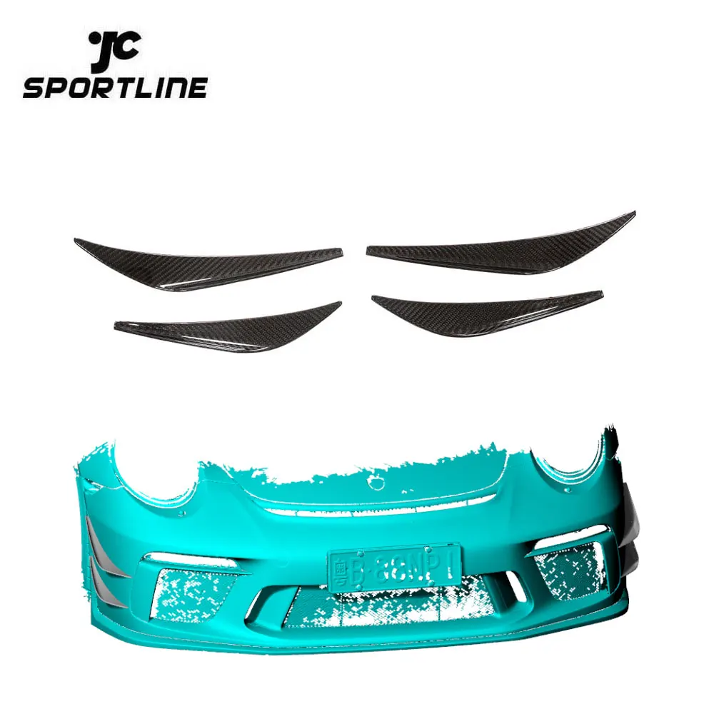 

Modify Luxury Dry Carbon Fiber Car Front Bumper Air Canards For Porsche 911 991 GT3 RS 2-Door 2017-2018