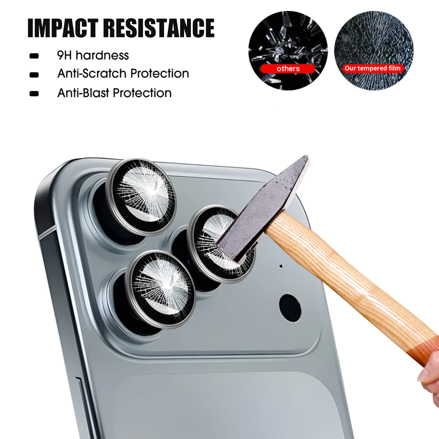 Camera Protector Film For IPhone 17 Air Pro MAX Back Camera Lens 9H Hardness Tempered Glass Films For IPhone17 Accessories