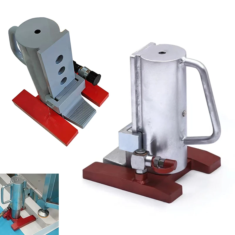 Compact 5-ton toe jack with quick retraction spring and rust-resistant alloy steel, ideal for low-clearance applications